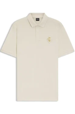 Year of the Horse Poloshirt aus Baumwoll-Piqué mit Logo-Artwork