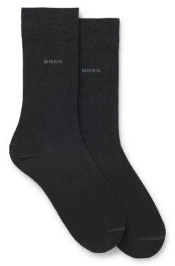 Zweierpack Business-Socken aus softer, kompakter Baumwolle