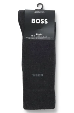 Zweierpack Business-Socken aus softer, kompakter Baumwolle