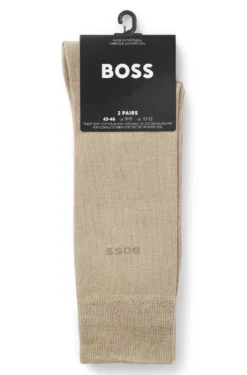 Zweierpack Business-Socken aus softer, kompakter Baumwolle