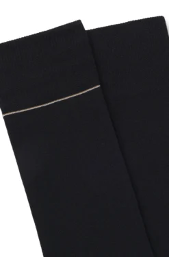 Zweierpack gerippte Socken mit Signature-Streifen-Details