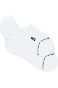 Zweierpack knöchellange Socken mit Branding