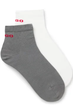 Zweierpack kurze Socken aus Baumwoll-Mix