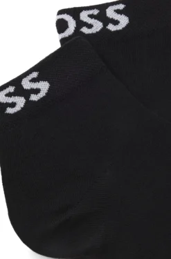 Zweierpack kurze Socken mit Kontrast-Logos