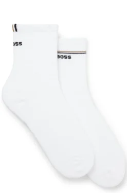 Zweierpack kurze Socken mit Logo-Details