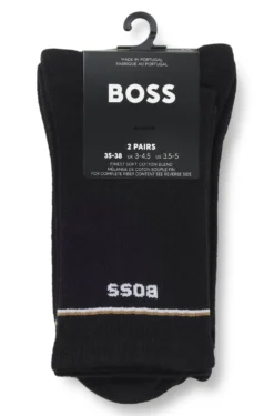 Zweierpack kurze Socken mit Logo-Details