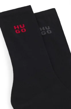 Zweierpack kurze Socken mit Stack-Logos