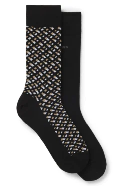 Zweierpack mittelhohe Socken aus Baumwoll-Mix