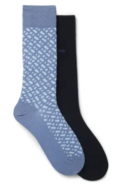 Zweierpack mittelhohe Socken aus Baumwoll-Mix