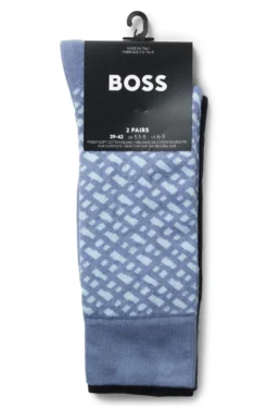 Zweierpack mittelhohe Socken aus Baumwoll-Mix