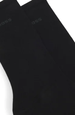 Zweierpack mittelhohe Socken mit Logos