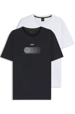 Zweierpack Regular-Fit T-Shirts aus Stretch-Baumwolle