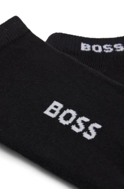 Zweierpack Sneakers-Socken aus Baumwoll-Mix mit Logo