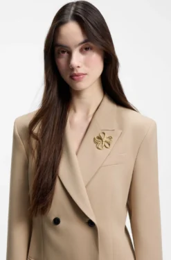 Zweireihiger Regular-Fit Blazer mit Sanduhr-Silhouette