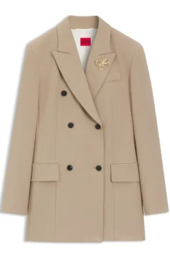 Zweireihiger Regular-Fit Blazer mit Sanduhr-Silhouette