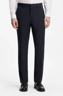 Zweiteiliger Slim-Fit Anzug aus Woll-Mix