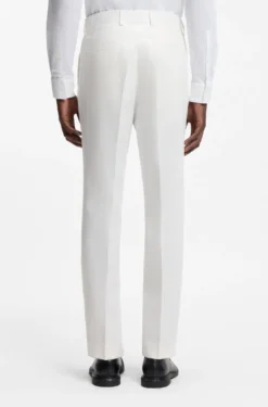 Zweiteiliger Slim-Fit Anzug aus Baumwolle und Leinen