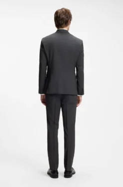 Zweiteiliger Slim-Fit Anzug aus Woll-Mix