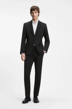 Zweiteiliger Slim-Fit Anzug aus Woll-Mix